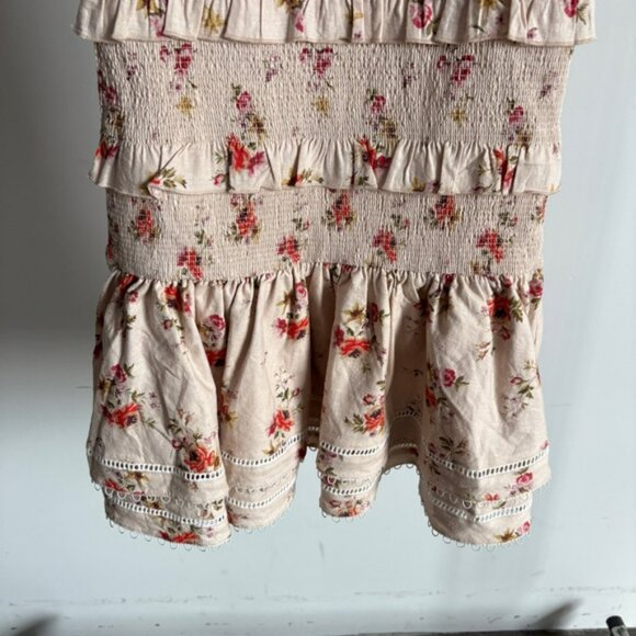 NWT V. Chapman “Linnea” Midi Skirt in Natural Dainty Floral Sz 0 - Picture 5 of 13